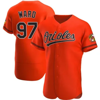 Authentic Men's Thaddeus Ward Baltimore Orioles Alternate Jersey - Orange