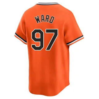 Limited Men's Thaddeus Ward Baltimore Orioles Cooperstown Collection Jersey - Orange