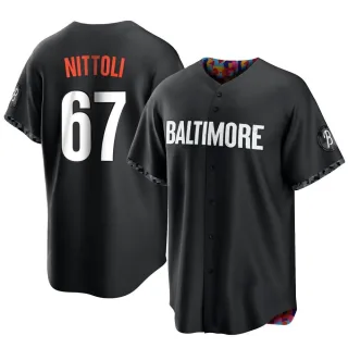 Replica Youth Vinny Nittoli Baltimore Orioles 2023 City Connect Jersey - Black